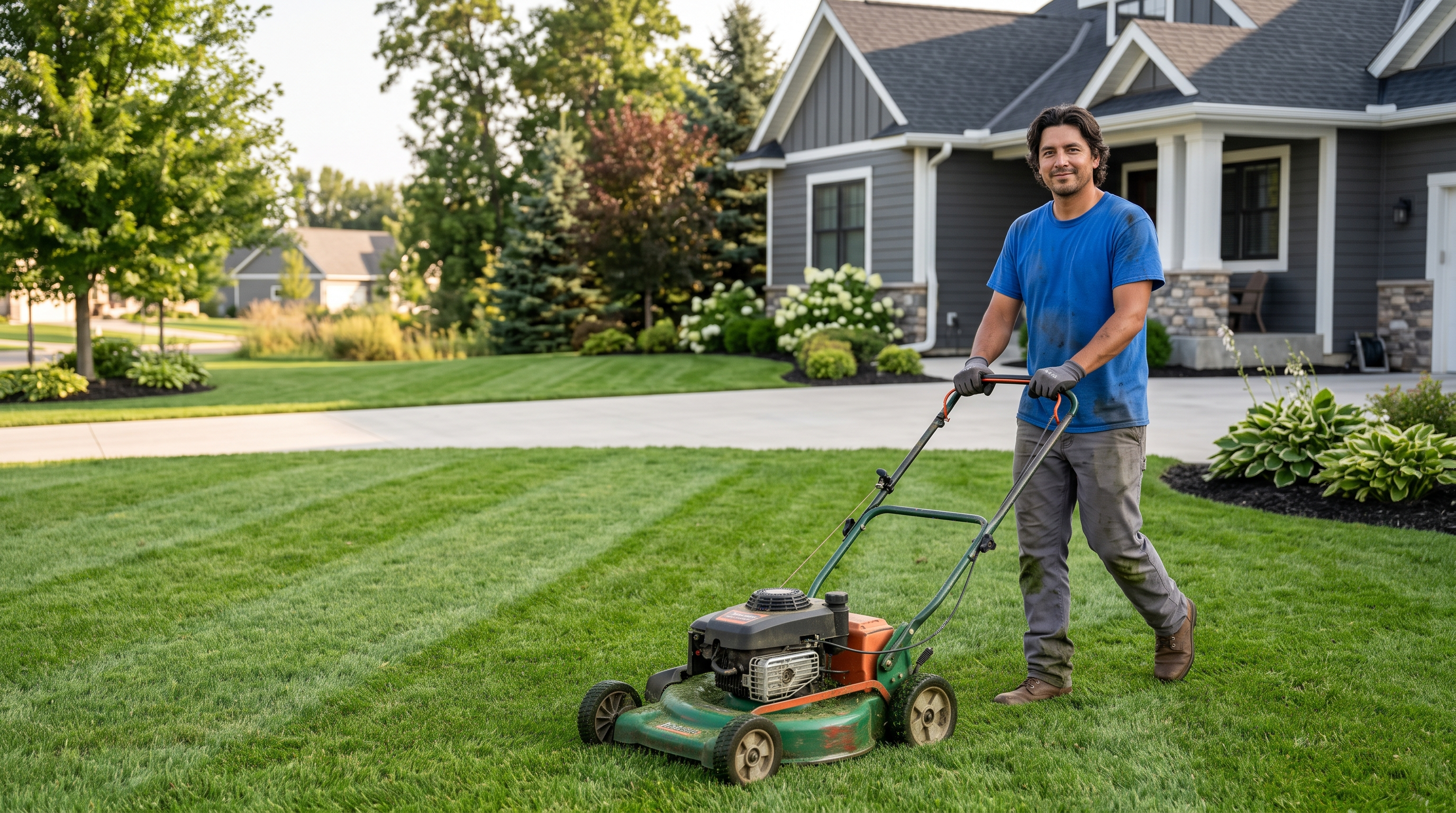 Lawn mowing service in Detroit Lakes MN